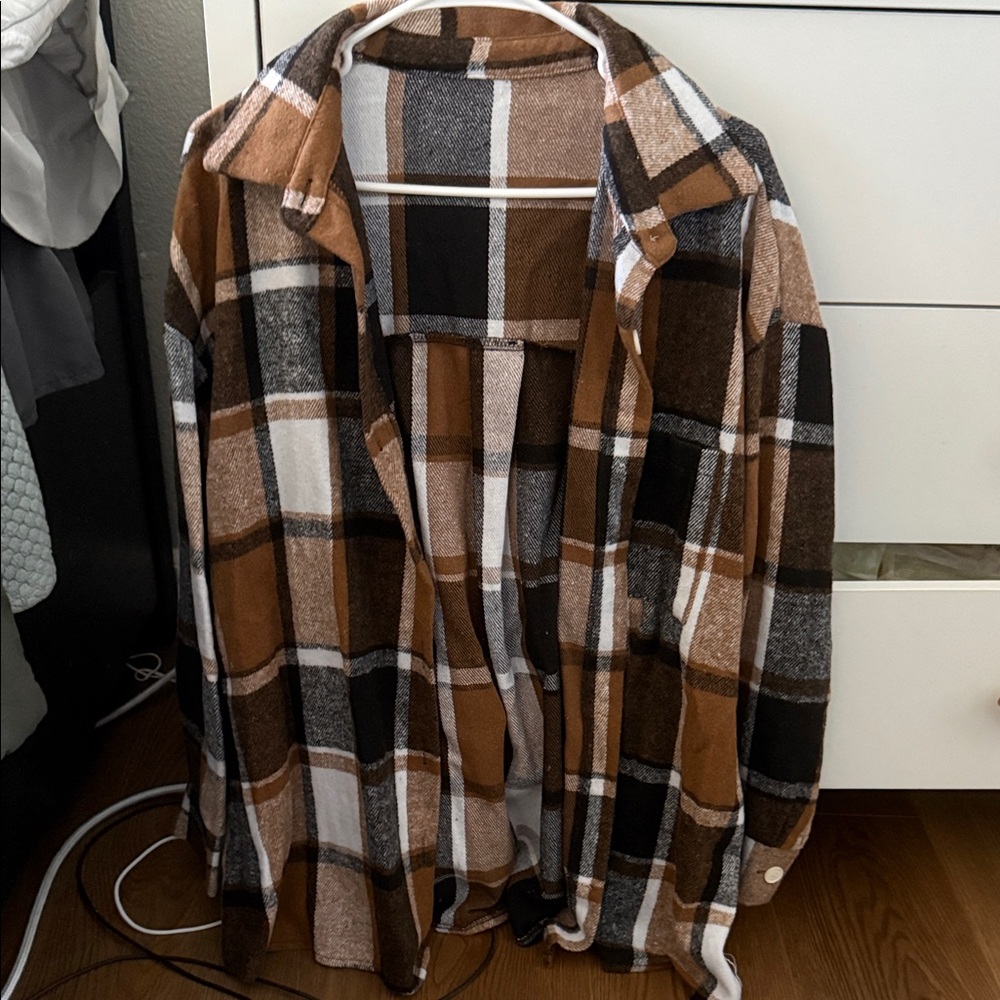 Brown Plaid Jacket